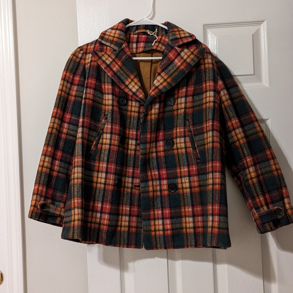 Vintage plaid swing coat - Picture 1 of 5